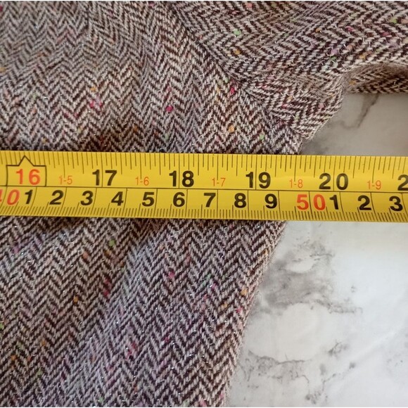 Chadwick's Brown Wool Blend Two Button Blazer Lined Size 8 Petite - Picture 7 of 8